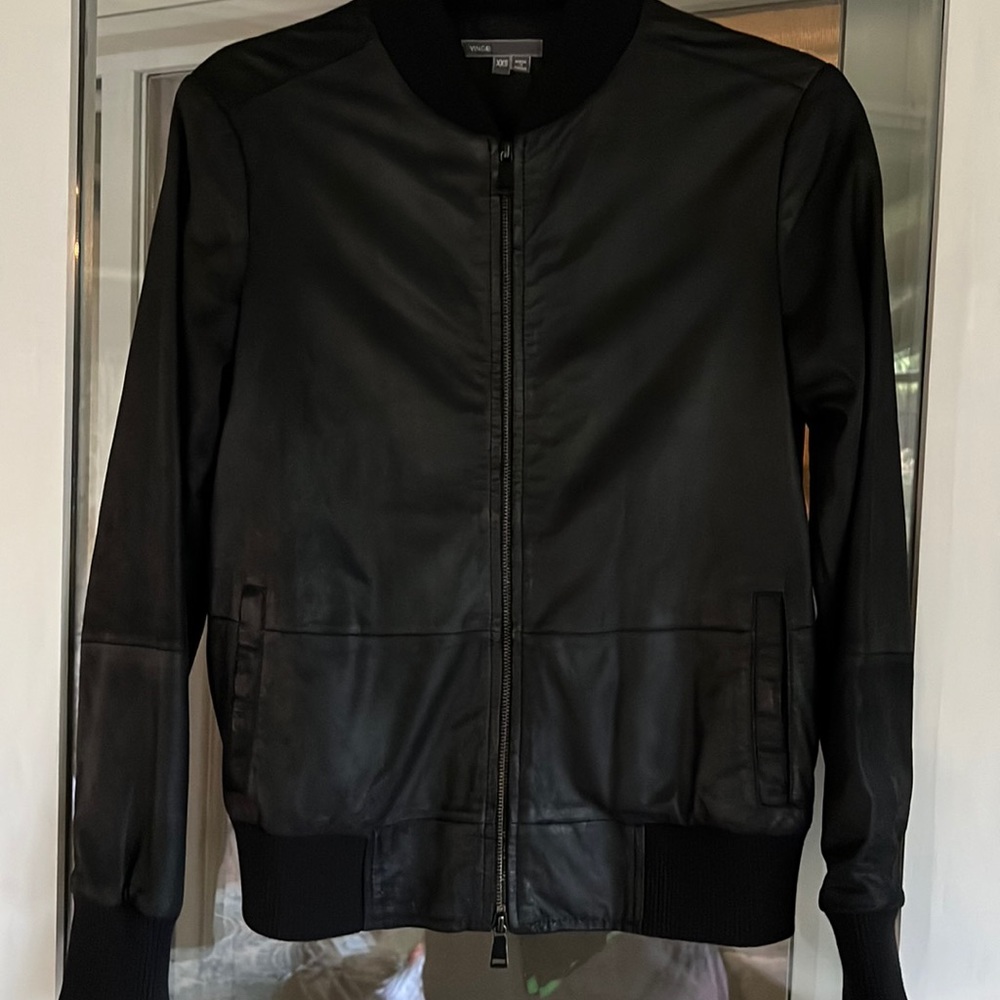Vince Butter soft Goat Leather Bomber Jacket